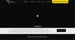 Desktop Screenshot of mchenrylimousine.com